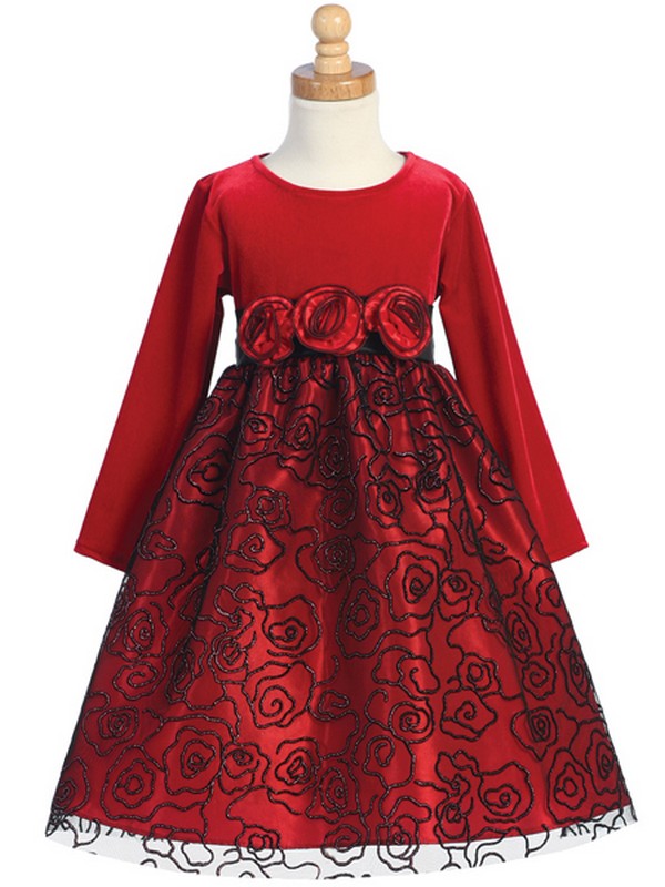 Детское платье "Мотивы розы"